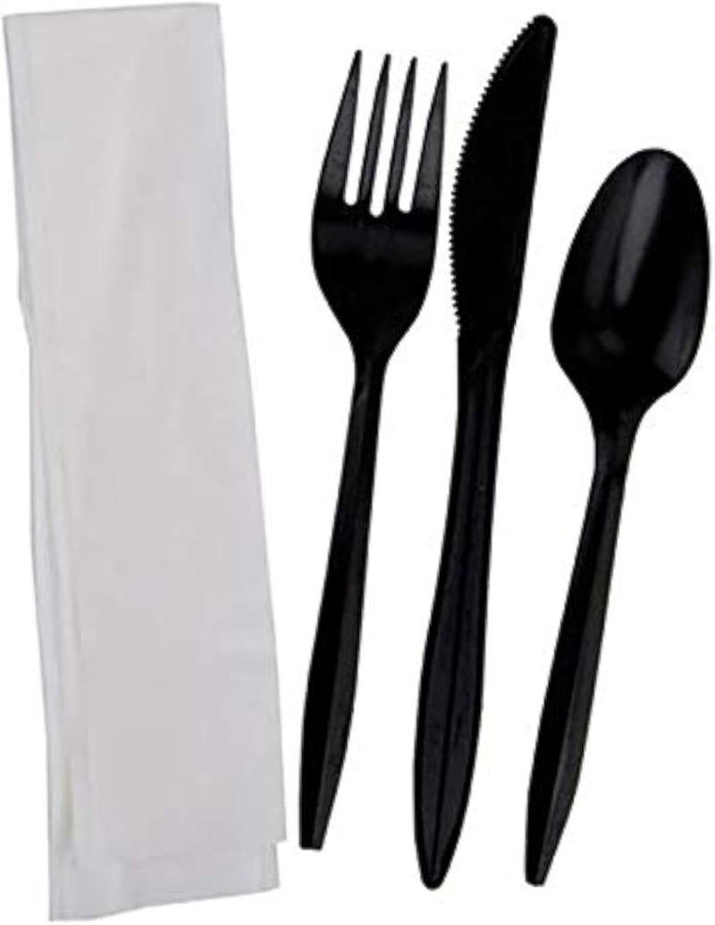 Disposable Spoons and Fork with Table Napkin Set 20 pieces